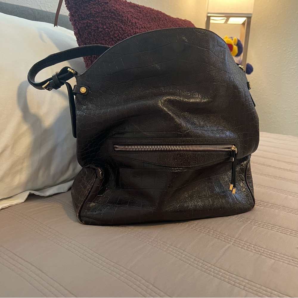 Monsac Dark Brown Leather Bag